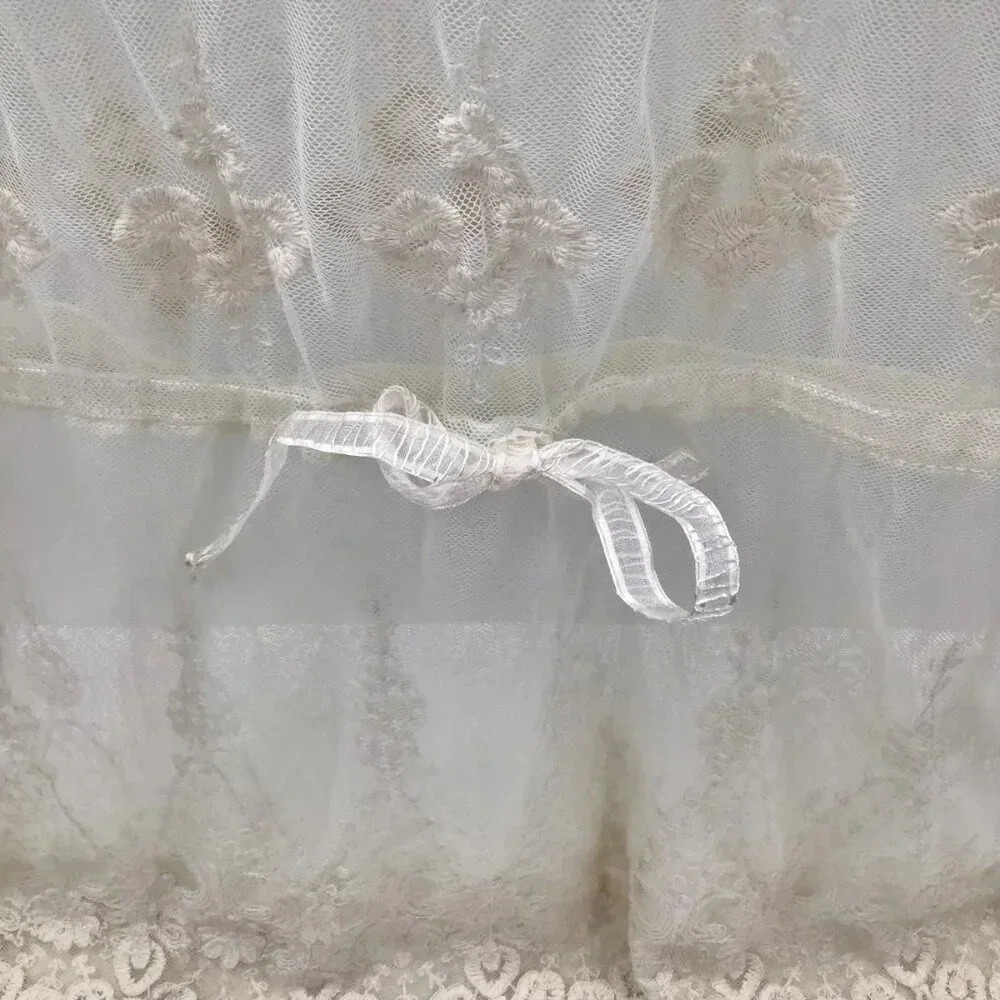 Castro Ornate Ecru Lace Infant's Christening Gown 2/M Baptism Baby's Photoshoot - Picture 10 of 14